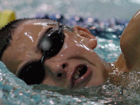 Windsor's Cody Lavoie swims at the St. Denis Centre. (Star file photo)