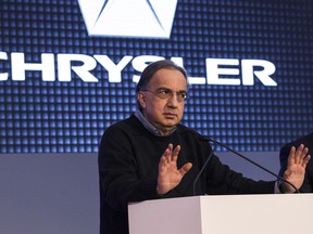 Chrysler CEO Sergio Marchionne on Tuesday withdrew a request for government funding, saying he doesn't want his projects to be a "political football." (Chris Young/The Canadian Press)