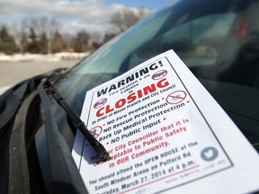 Firefighters' controversial flyer. (DAX MELMER/The Windsor Star)