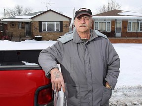 Joel Laviere is shown Wednesday, March 5, 2014, near his home on Chandler Rd. in Windsor, Ont. He is upset that the city has decided to build a new fire station directly in front of his home. (DAN JANISSE/The Windsor Star)