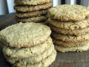 Oatmeal cookies from a recipe in The Windsor Record in 1915 (Photo: Beatrice Fantoni/The Windsor Star)