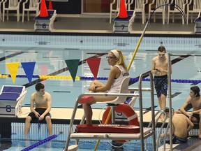 Swimmers use the pool at the Windsor International Aquatic and Training Centre on Wed. March 19, 2014, during the recreational period. (DAN JANISSE/The Windsor Star)