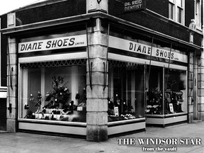 Diane Shoes Limited on Ottawa Street in Windsor is pictured on March 17, 1939. (FILES/The Windsor Star)