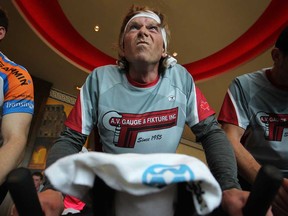 Jason Ouellette takes part in the 7th Annual Spinergize for Hospice at Caesars Windsor, Saturday, March 22, 2014.  (DAX MELMER/The Windsor Star)