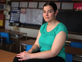 Lisa Staley, 26, an elementary french teacher with the Greater Essex County School Board, is pictured at Benson Public School, Friday, March 21, 2014.  (DAX MELMER/The Windsor Star)