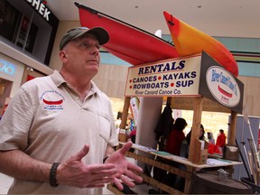 In this file photo, Ron LaPointe, owner of River Canard Canoe Co., attends the Tourism Windsor Essex Pelee Island Tourism Kick-off at Devonshire Mall, Friday, March 28, 2014.   (DAX MELMER/The Windsor Star)