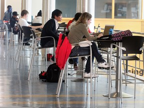 A file photo of students at the University of Windsor's CAW Student Centre. (Tyler Brownbridge / The Windsor Star)