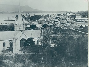 Early photograph of Port Arthur Penal Station. Horace Cooley was sent here as a second offender after his capture at Nugent's Inn and transportation to Van Diemen's Land. (Port Arthur Historic Sites, Tasmania)