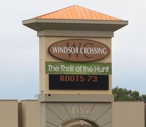 The sign at Windsor Crossing mall is shown in a file photo. (The Windsor Star)