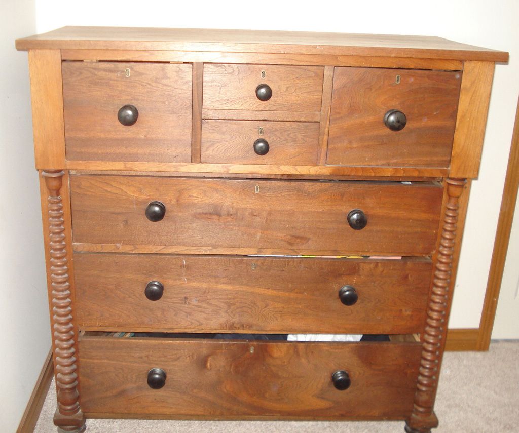 19th Century Sheraton Birdseye Maple Chest, Probably NH Origin