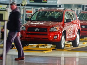 Files: The Toyota plant in Woodstock, Ont. (Postmedia News files)