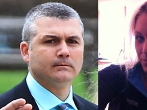 Const. Anthony Fanara of Windsor police (left) and complainant Samantha Lauzon (right). (The Windsor Star)