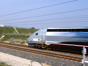 A high-speed rail line in France, 2007. (Francois Nascimbeni / AFP / Getty Images)