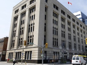 The Paul Martin Building without scaffolding - August 2009. (The Windsor Star files)