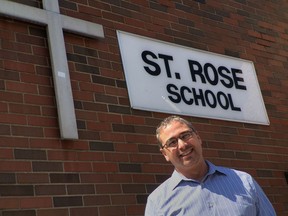 f St. Rose Catholic School principal Tony Gebrail says his school  received a $200 cheque from a student who claimed they broke a window years ago and felt bad about it. The school is setting up a Doing the Right Thing bursary.  (JASON KRYK/The Windsor Star)