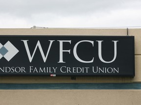 The Windsor Family Credit Union's logo at one of its branches in 2007. (Dan Janisse / The Windsor Star)