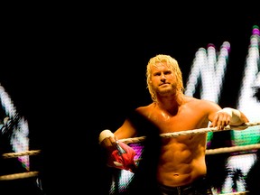 WWE superstar Dolph Ziggler looks at the crowd of cheering fans at the WFCU Centre’s WWE event in this September 2013 file photo.  (JOEL BOYCE/The Windsor Star)