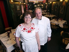 Sam and Zora Popadic are owners of the Blue Danube Restaurant, a Hungarian restaurant that opened in 1974. (DAX MELMER / The Windsor Star)