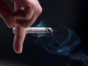 Cigarettes contain tar, nicotine and 4,000 chemicals of which 40 are known to be carcinogenic to humans. (PAWEL DWULIT / Canadian Press files)