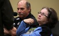 Longtime hotel workers Richard and Roseanne Wilkinson speak with the media at Unifor Local 195 office on Somme Avenue, Thursday May 15, 2014. (NICK BRANCACCIO/The Windsor Star)