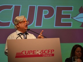 Files: Fred Hahn, president of the Ontario branch of the Canadian Union of Public Employees who have gathered in Windsor on May 28, 2014, for CUPE's Ontario Convention. (Julie Kotsis/The Windsor Star)