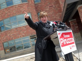 Windsor West MPP Teresa Piruzza at a press conference on May 16, 2014. (Dylan Kristy / The Windsor Star)