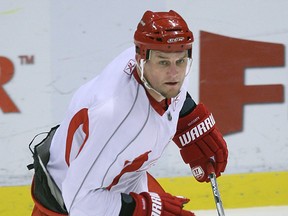 Darren McCarty skates at Detroit practice at Joe Louis Arena in 2008. (JASON KRYK/The (Windsor Star)