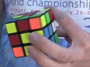 Rockland, Ont. teen Antoine Cantin is the world record holder for solving a Rubik's Cube with one hand.