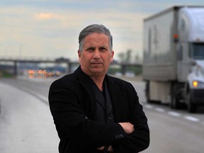Angelo Marignani recently witnessed a horrific, fatal accident on the 401 while he was travelling to London with his family.  Mariagnani hopes concrete barriers can be installed on all sections of the busy highway.  (NICK BRANCACCIO/The Windsor Star)