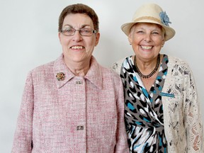 Organizers Molly Briggs, left, and Margaret Entwistle attend the Art of Tea event held at the Art Gallery of Windsor Sunday, May 4, 2014. (REBECCA WRIGHT/ The Windsor Star)