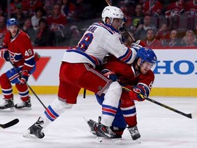Photos from Game 1 of the Eastern Conference final between the Montreal Canadiens and New York Rangers Saturday, May 17, 2014 in Montreal.