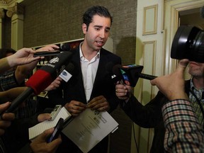 City councillor Al Maghnieh speaks to the media about a report on the Windsor Hum at the Great Lakes Institute for Environmental Research in Windsor on Friday, May 23, 2014.  (TYLER BROWNBRIDGE/The Windsor Star)