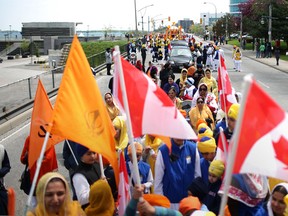 Local Sikhs celebrate Khalsa Day with their annual Khalsa Day parade in downtown Windsor, Sunday, May 18, 2014.  (DAX MELMER/The Windsor Star)