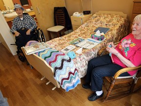 Sandy and Frances Barr are seen in a room during a call for funding at Riverside Place Long Term Care in Windsor on Tuesday, May 20, 2014.             (TYLER BROWNBRIDGE/The Windsor Star)