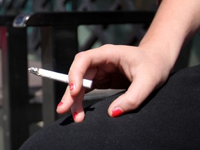 A Windsor cigarette smoker in a 2012 file photo. (Dax Melmer / The Windsor Star)