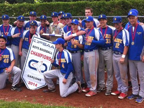 The St. Anne Saints won the OFSAA baseball title in Toronto. (Courtesy of Larry Loebach)
