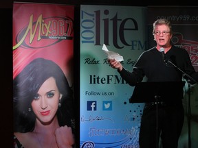 Ted Boomer speaks during a kick off event for the 2014 BluesFest at the Windsor Star News Cafe in Windsor on Thursday, June 5, 2014. (Tyler Brownbridge/The Windsor Star)