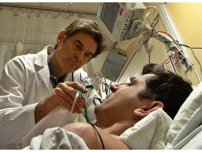 Dr. Mehmet Oz works with a patient in a scene from the new season of NY Med, premiering,  June 26, 2014, at 10 p.m. EDT. (ABC, Donna Svennevik/The Associated Press)