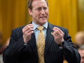 Peter MacKay responds during question period in the House of Commons on Thursday, March 6, 2014. (THE CANADIAN PRESS/Justin Tang)