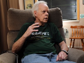 Michael Ferrigan talks about losing funding for his vitamin C cancer treatments at his home in Windsor on Tuesday, June 3, 2014. (TYLER BROWNBRIDGE/The Windsor Star)