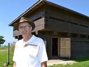 Bill Brundage has devoted the past four years to restoring the last remaining blockhouse on Boblo Island, built in 1839. The building was in danger of complete collapse. (JULIE KOTSIS/The Windsor Star)