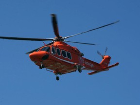 An Ornge helicopter takes off from Kingsville in this 2012 file photo. (Tyler Brownbridge / The Windsor Star)