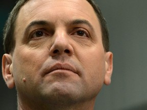 Ontario PC Party leader Tim Hudak at a campaign stop in Ottawa on June 5, 2014. (Sean Kilpatrick / The Windsor Star)