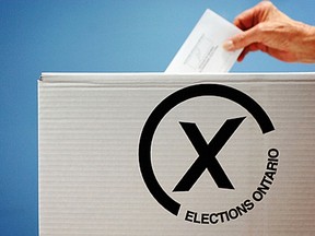 An Ontario Elections ballot box. (Postmedia News files)
