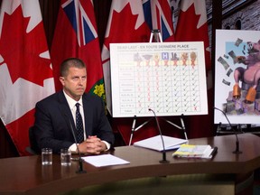 Ontario Ombudsman Andre Marin releases his 2013-14 Annual Report outlining public complaints about more than 500 provincial government ministries, corporations, agencies and boards, during a press conference in Toronto on Monday, June, 23, 2014. Marin compared dealing with Hydro One to trying to wrestling a slippery pig. (Michelle Siu/The Canadian Press)