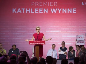 Ontario Premier Kathleen Wynne won a majority government, despite a litany of scandals that should have brought her down. THE CANADIAN PRESS/Frank Gunn ORG XMIT: FNG210