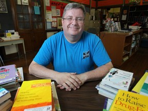 Ron Brown, principal at Marlborough Public School, is pictured at the Parent's Resource Corner which is a collection of book for parents on a variety of relevant topics that aid in raising children, Friday, June 27, 2014.  The project was funded by PRO Grants which help to engage parents across language and socio-economic barriers.   (DAX MELMER/The Windsor Star)