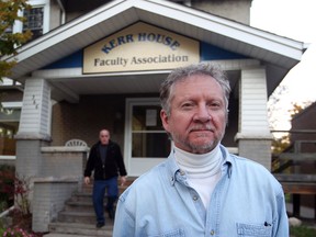 University of Windsor faculty association president Prof. Brian Brown outside the association office on Sunset Avenue on November 1, 2011. (NICK BRANCACCIO/The Windsor Star)