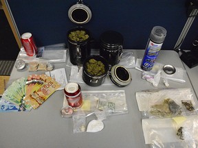 Marijuana, cocaine and methamphetamine seized May 30 by RCMP near Rooney Street and Campbell Avenue.(Handout / The Windsor Star)