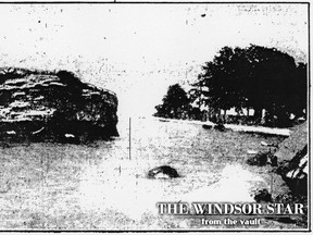 One of the points of interest always shown to the visitor on Pelee Island is "Hulda's Rock", pictured above on May 28, 1925. (FILES/Border Cities Star)
